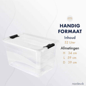 afmetingen van de opbergbox