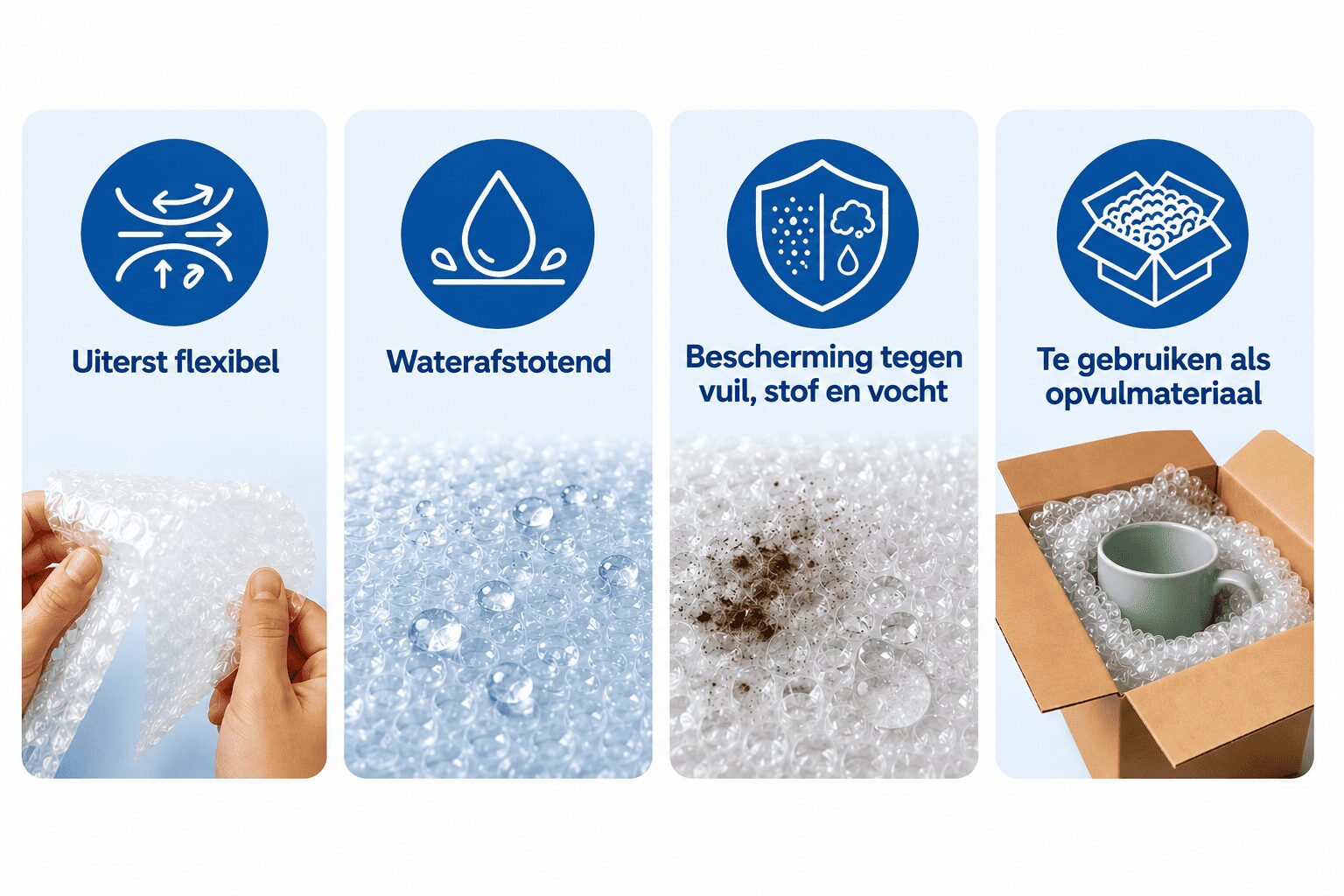 wat zijn de kenmerken van noppenfolie